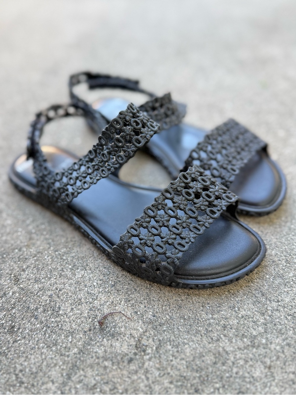 Mini Melissa Panc + Isabela Capeto Sandals black size 12